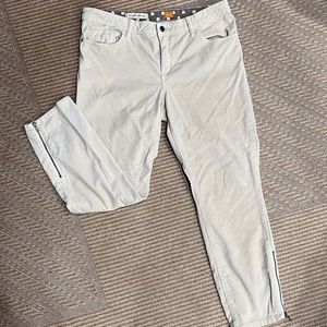 Pilcro and the Letter Press, Corduroy Pants, Cream Color